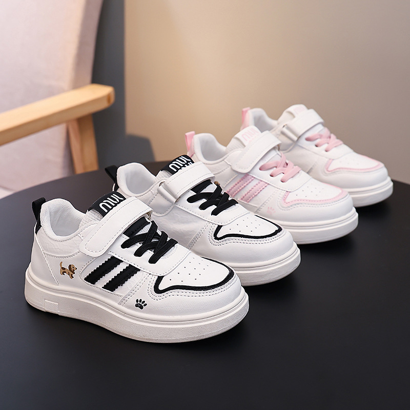 Unisex dječje tenisice, bijele za sve sezone, vodootporne, lagane, protuklizne, s Velcro kopčom