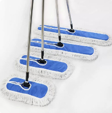Veliki plosnati mop od pamučnih vlakana za prašinu, dugačak mop za široke površine, krpa za mop 45/60/80/90/110 cm