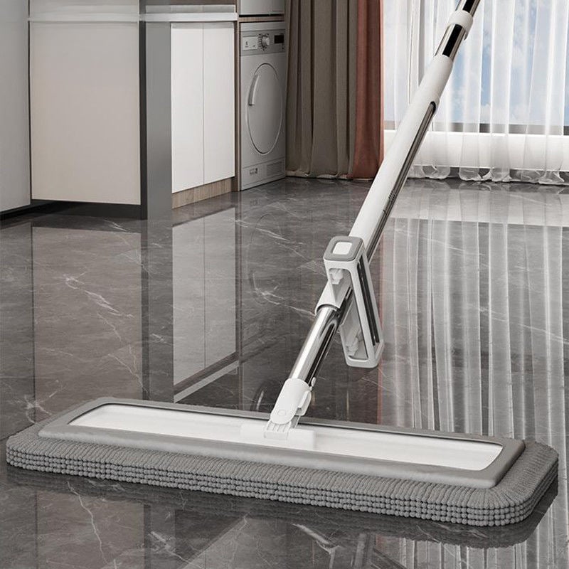 Chenille mop za kućnu upotrebu, bez ruku, dvostruka upotreba za mokro i suho čišćenje, veliki ravni mop, upija vodu
