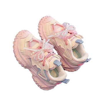 Dječje tenisice stil dad sneakers za djevojčice, 2025 novi model, prozračni mrežasti gornji dio, proljeće–jesen, za veće djecu