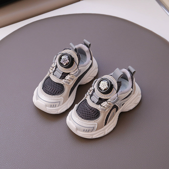 Dječje sportske tenisice za dječake i djevojčice, 2025. proljeće, mrežasti gornji dio i sintetička koža, unisex casual dad sneakers