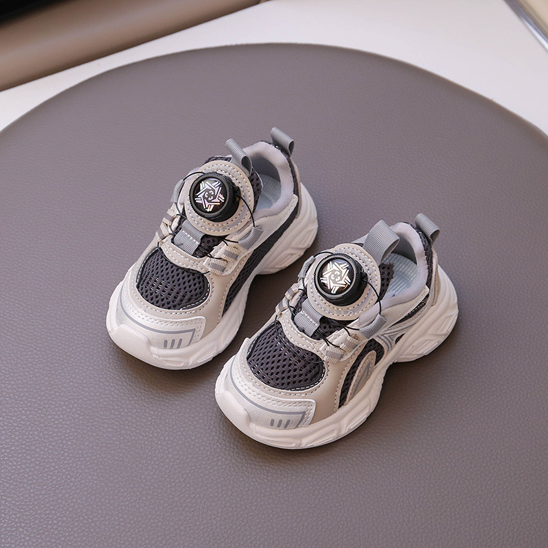 Dječje sportske tenisice za dječake i djevojčice, 2025. proljeće, mrežasti gornji dio i sintetička koža, unisex casual dad sneakers
