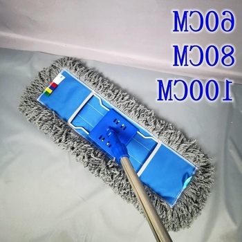 Mikrovlakneni ravni mop bez vlakana za kućne, bolničke i hotelske podove — velika glava