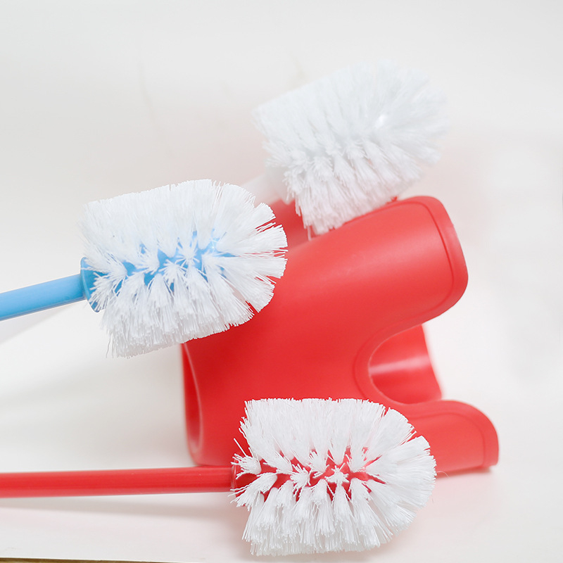 Set perie de toaletă cu mâner lung și bază, perie de curățare pentru baie din plastic, personalizabilă