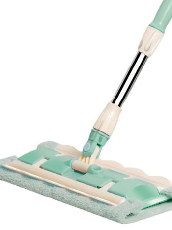 Pânză de schimb pentru mop plat cu clipsuri, pentru podele din lemn masiv și plăci ceramice, mop leneș