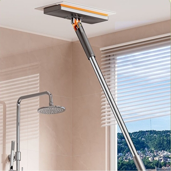 Mikrovlakana mop s teleskopskom drškom 72–126 cm, čišćenje bez dodirivanja, za kupaonicu i zidove
