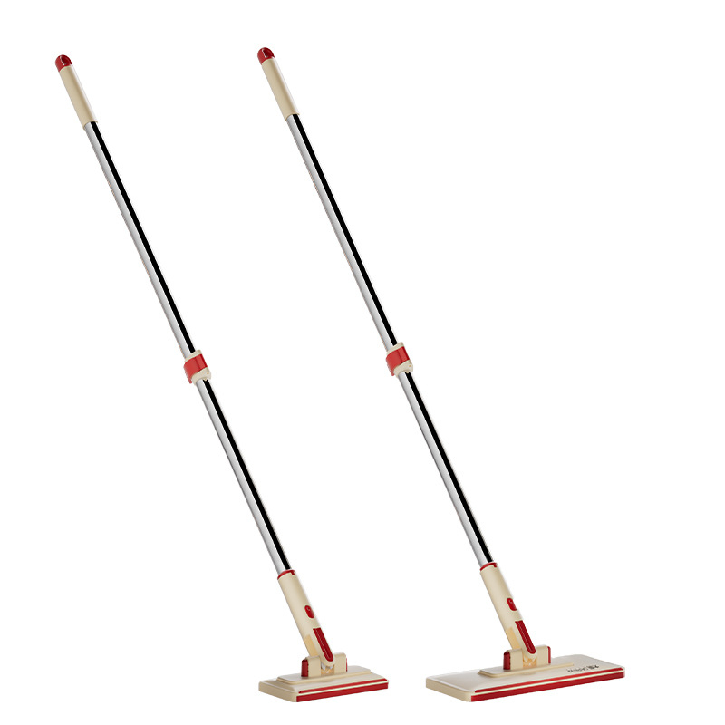 Mop za lice s jednim klikom, bez dodirivanja ruke, produženi nastavak, bez saginjanja, uzorak riblje kost, snažno uklanjanje mrlja