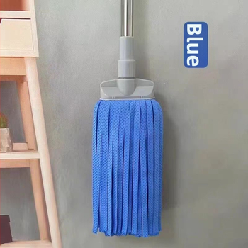 Kanome mop z jeleniej kože s kruhovou a plochou hlavou – tradičný absorbčný mop pre každodenné domáce použitie