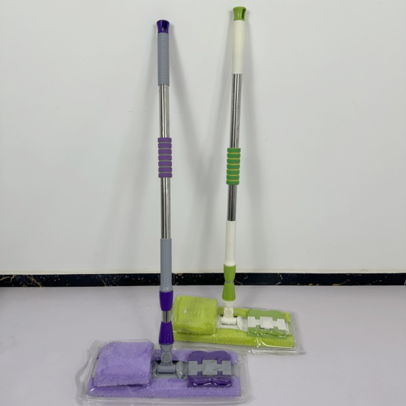 Ravan mop za drvene podove i pločice, mikrofiberni apsorpcijski mop, klips za tkaninu, kućna upotreba