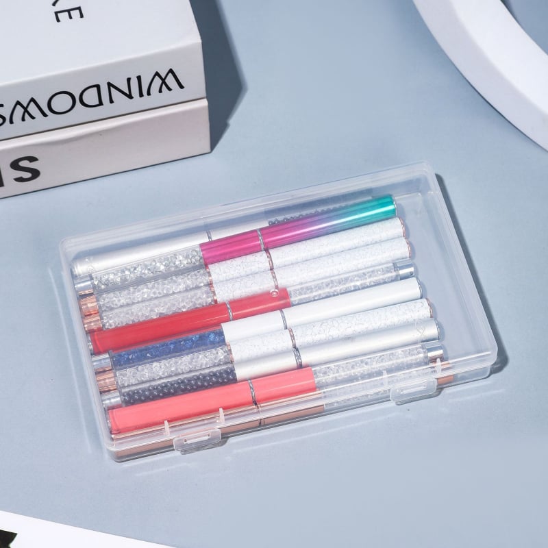 Prozirna velika pravokutna plastična kutija za stolnu organizaciju i sortiranje kartica