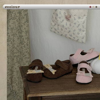 XSHX Aranyos kézzel készített Mary Jane cipők lányoknak, koreai stílusú, Velcro-zárás, széles orr, retró korduró