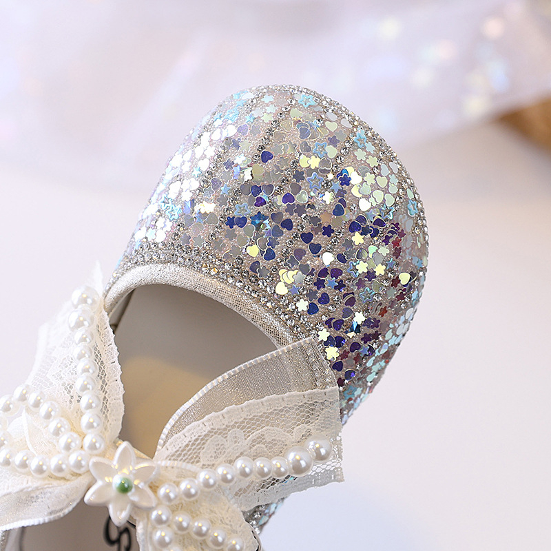 Dječje cipele princeze za djevojčice, kristalne kožne cipele, 2026 proljeće-jesen, prozračne