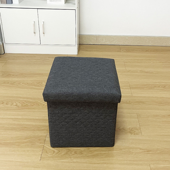 Kvadratni taburet za pohranu, 30×30×30 cm, sklopivi višenamjenski taburet za dom, za promjenu obuće, kapacitet 35 L.