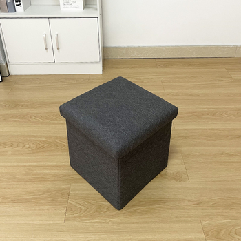 Kvadratni taburet za pohranu, 30×30×30 cm, sklopivi višenamjenski taburet za dom, za promjenu obuće, kapacitet 35 L.