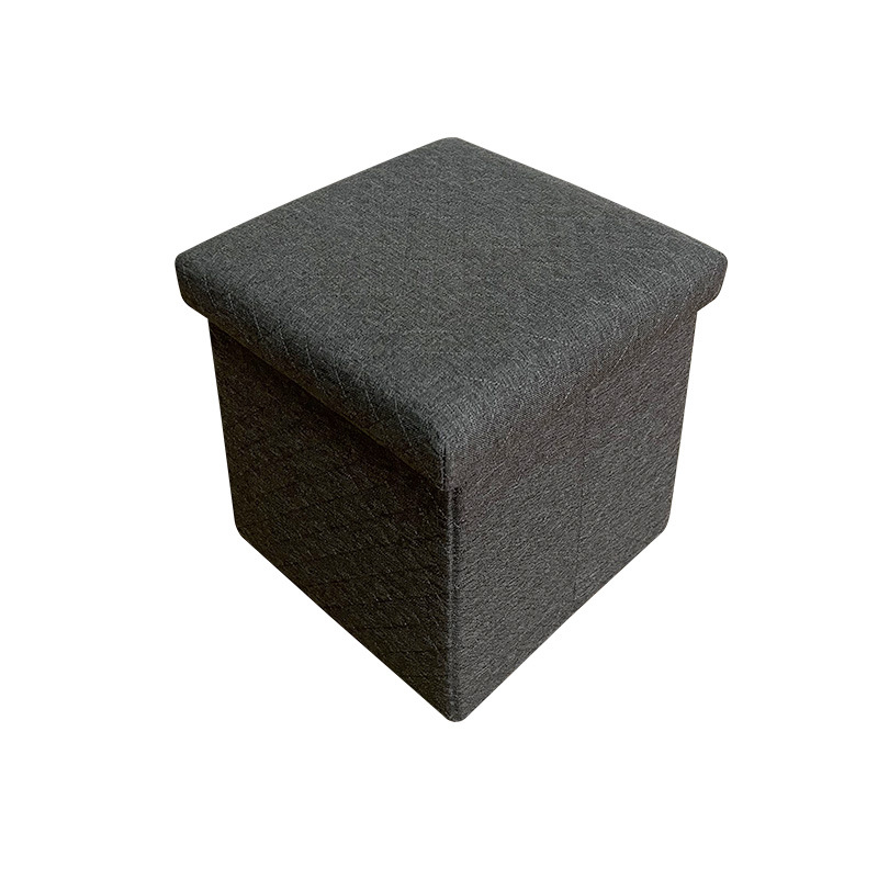 Kvadratni taburet za pohranu, 30×30×30 cm, sklopivi višenamjenski taburet za dom, za promjenu obuće, kapacitet 35 L.