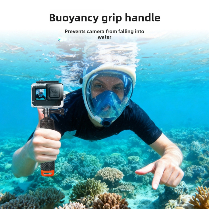GoPro 9-13 vodotesný kryt s plávajúcou tyčou – set príslušenstva pre športovú kameru, odolný voči pádu a prachu, podvodná ochrana
