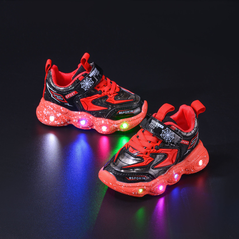 LED világító gyerekcipők, 1–6 évesek, uniszex, casual tavasz-ősz