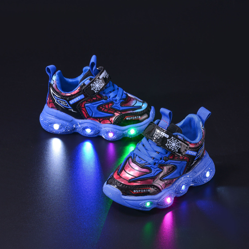 LED világító gyerekcipők, 1–6 évesek, uniszex, casual tavasz-ősz