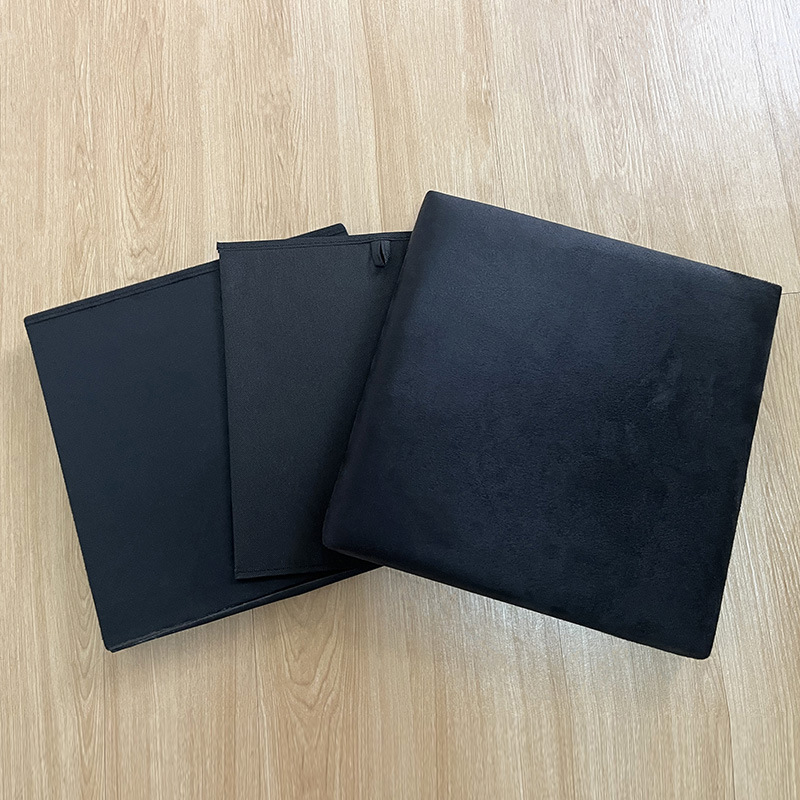 Taburet za pohranu od velurovog materijala, prijenosan i sklopiv; sjedalica u hodniku za presvlačenje cipela.