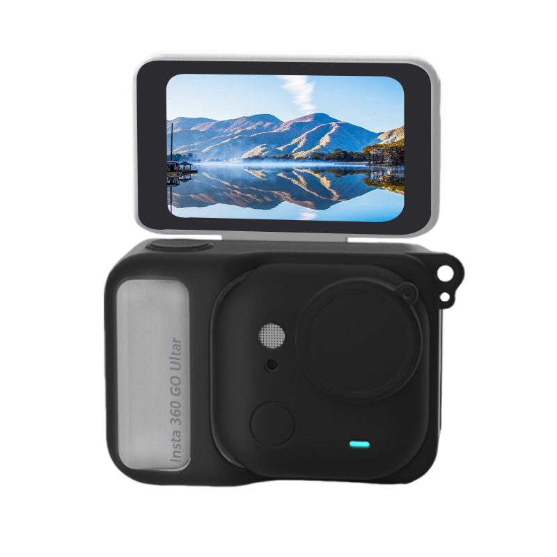 Insta360 GO Ultra silikonsko kućište s kapom za objektiv i lancem za nošenje