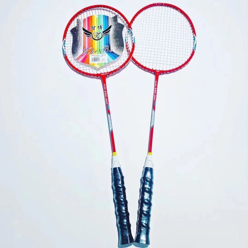 Zhibo PRO-007 integrovaná raketa na badminton z železného zliatiny s kýlovým držadlom a protišmykovým úchopom pre tréning a súťaže