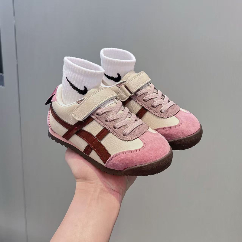 Gyermekeknek szóló valódi bőr Forrest Gump cipő, 2026 tavasz–ősz, uniszex sportos-casual edzőcipő, csúszásmentes talppal, koreai stílus