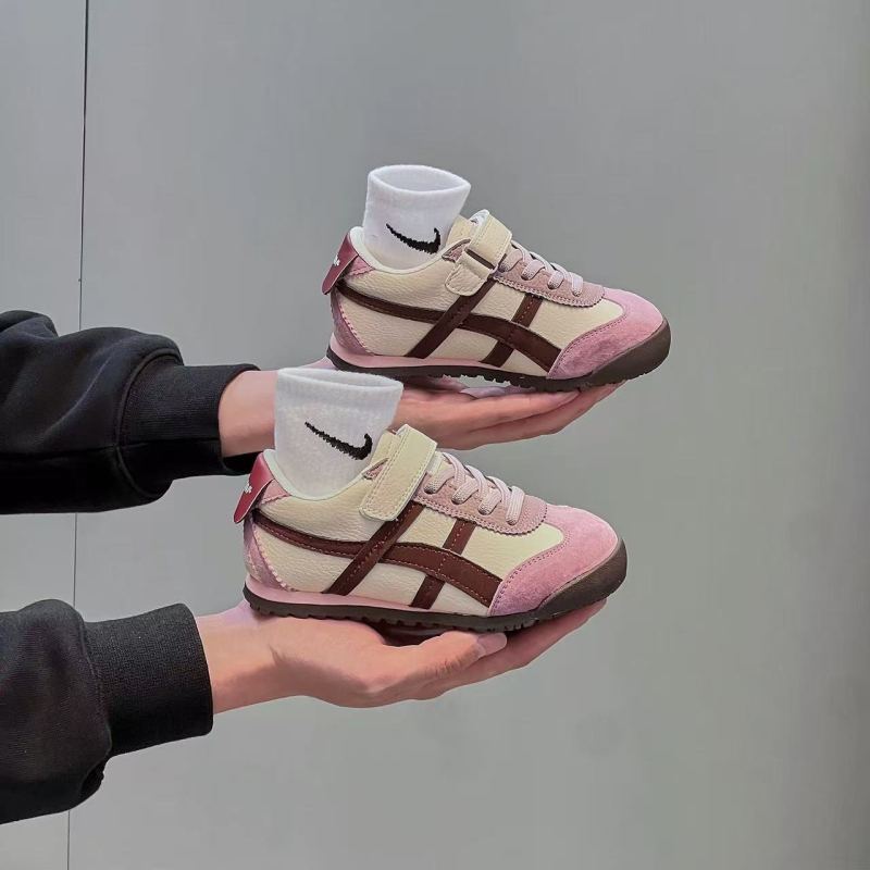 Gyermekeknek szóló valódi bőr Forrest Gump cipő, 2026 tavasz–ősz, uniszex sportos-casual edzőcipő, csúszásmentes talppal, koreai stílus