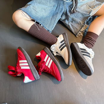 Unisex dječje tenisice od prozračne mreže s Velcro kopčom, dopamin boje, svakodnevne ravne tenisice