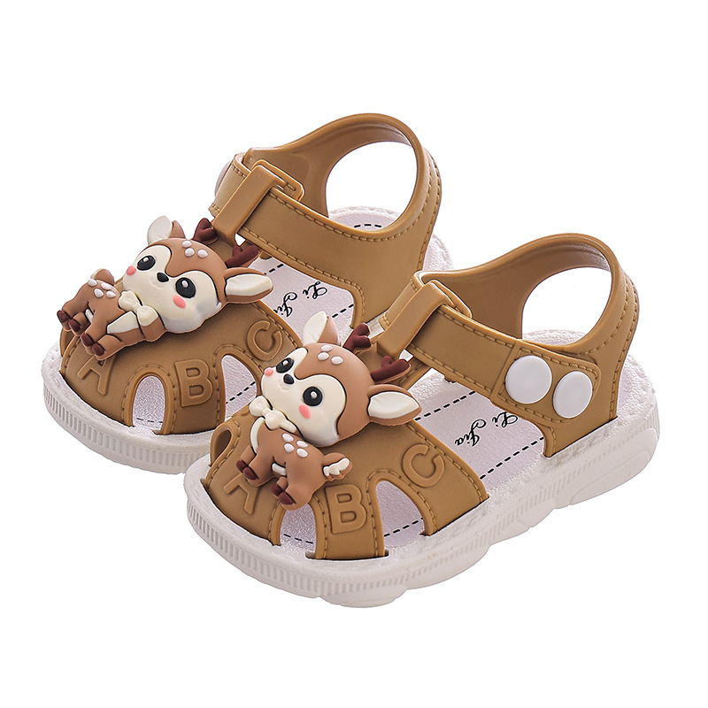 Dječje sandale s zatvorenim prstima za ljeto, unisex, vodootporne, sladak karikaturistički dizajn, cipele za hodanje