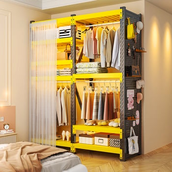DIY ormar s otvorenom okviru za balkon i spavaću sobu, višestruki organizator odjeće otporan na prašinu, po narudžbi