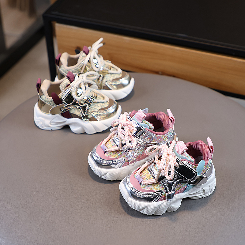 Cipele za bebe i malu djecu za dječake i djevojčice, prozračne, mekani đonovi, proljeće–jesen 2024, stil dad shoes