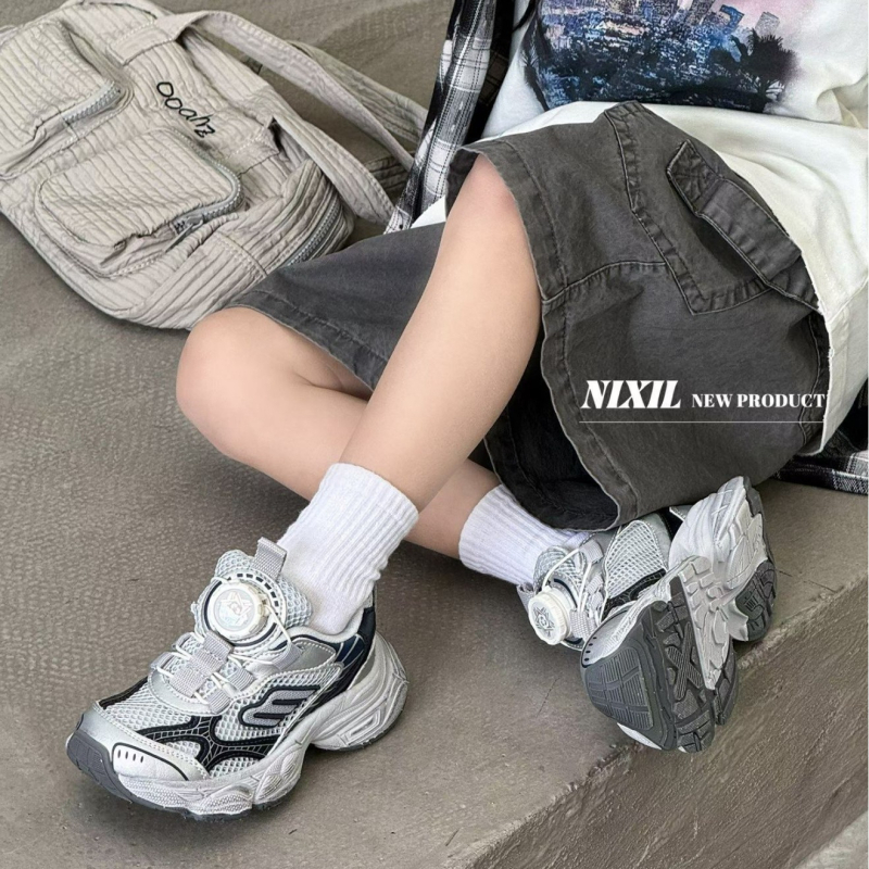 Unisex dad sneakers za djecu, proljeće 2026, svakodnevne trkačke tenisice, prozračni gornji dio, potplata od karbonske gume