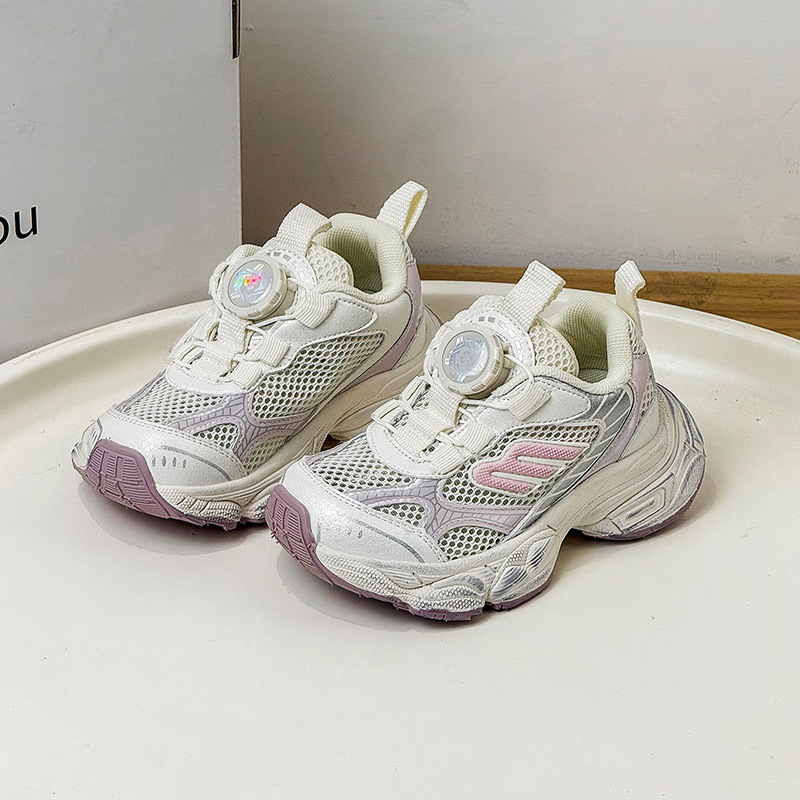 Unisex dad sneakers za djecu, proljeće 2026, svakodnevne trkačke tenisice, prozračni gornji dio, potplata od karbonske gume