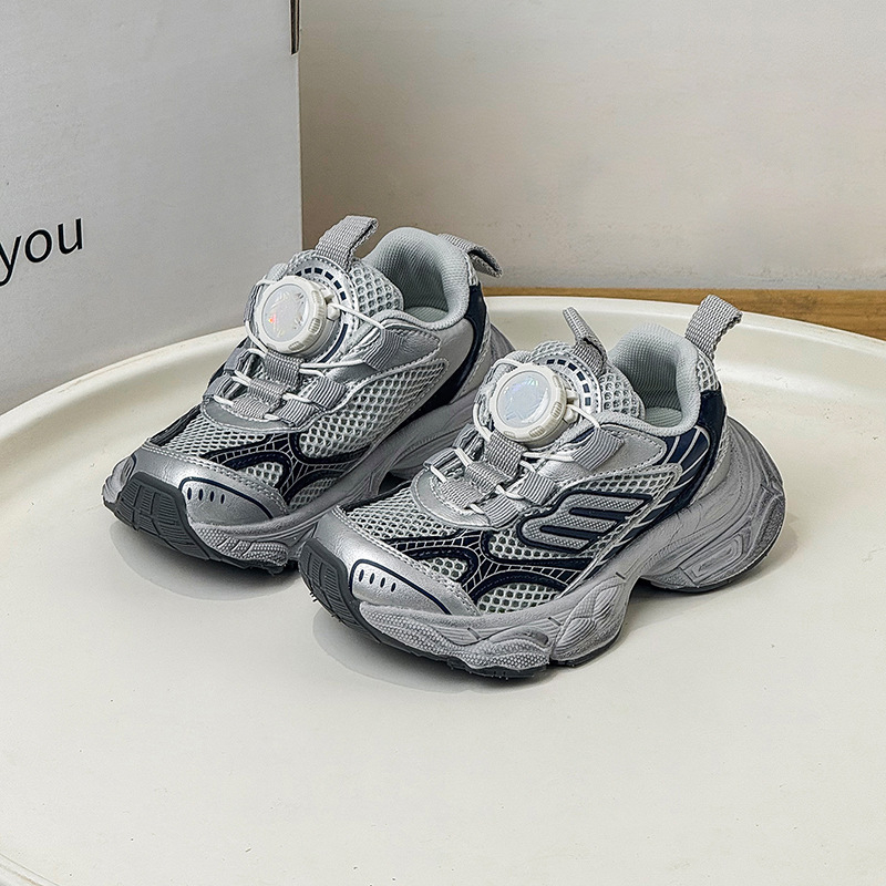Unisex dad sneakers za djecu, proljeće 2026, svakodnevne trkačke tenisice, prozračni gornji dio, potplata od karbonske gume