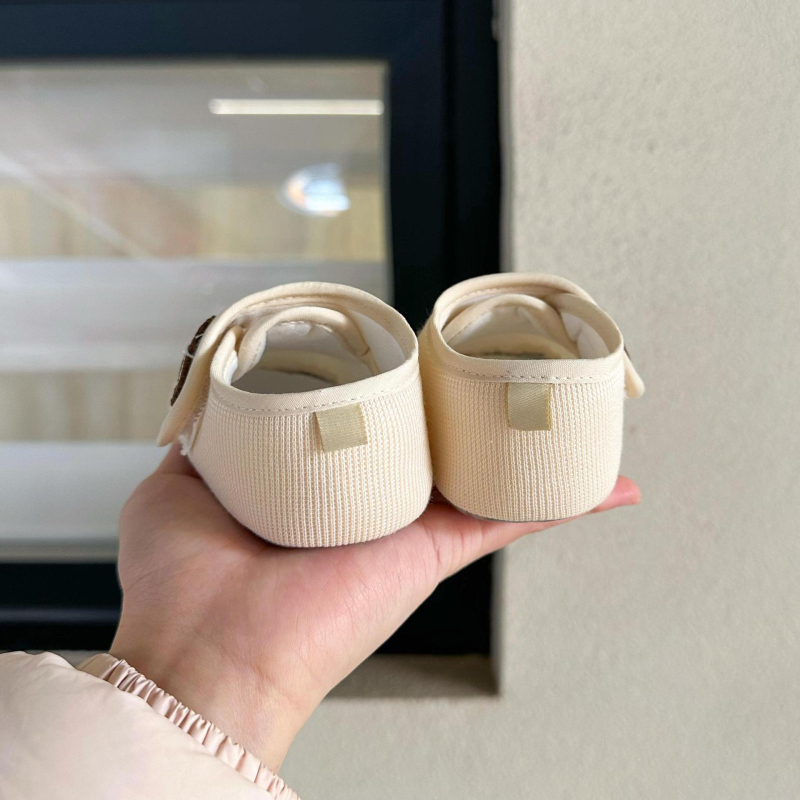 Cipele za bebe za učenje hodanja s mekanom potplatom i protukliznim dnom, 0–12 mjeseci, unisex, cartoon dizajn, Velcro zatvaranje