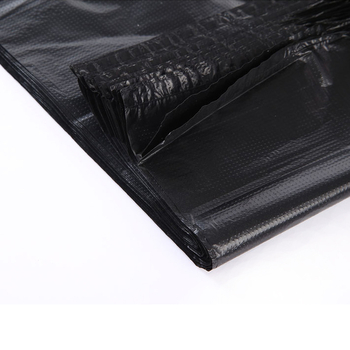 Crna velika vrećica za otpad s plosnim otvorom, plastična kanta vrećica, jednokratna upotreba, za hotele, veličina 100x120 / 120x140 cm