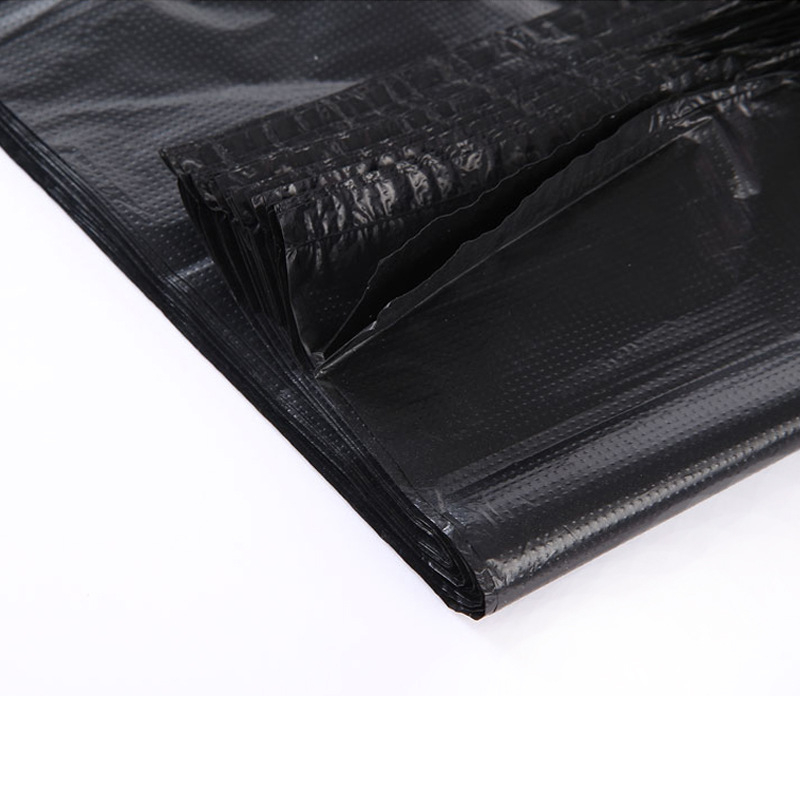 Crna velika vrećica za otpad s plosnim otvorom, plastična kanta vrećica, jednokratna upotreba, za hotele, veličina 100x120 / 120x140 cm