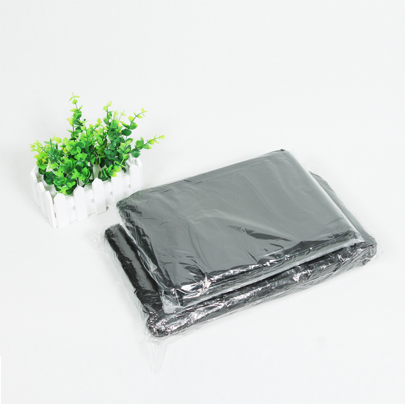 Crna velika vrećica za otpad s plosnim otvorom, plastična kanta vrećica, jednokratna upotreba, za hotele, veličina 100x120 / 120x140 cm