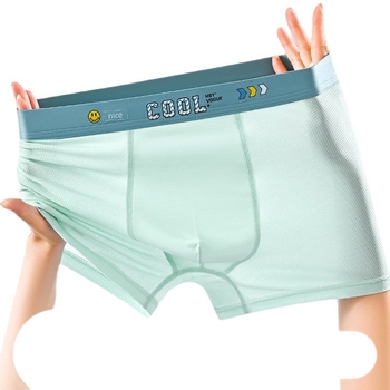 Tinédzser fiúk nyári alsónadrág, légáteresztő Ice Silk hálós anyaggal, 12–15 évesek