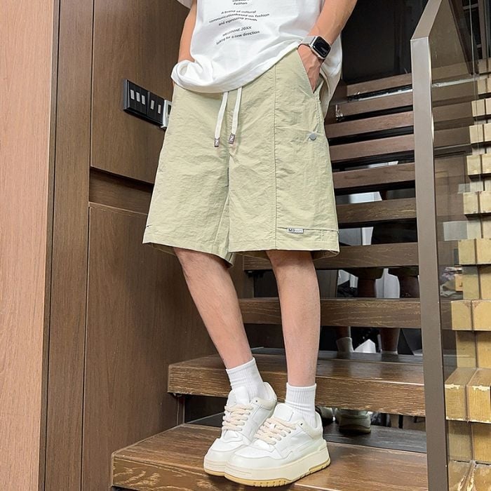 Muške ljetne najlonske capri šorceve, labav kroj, svakodnevni, punk stil