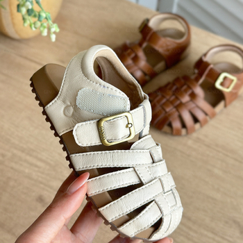 Dječje rimske sandale, zatvoren vrh, unisex, ljeto 2026, gumeni potplat, veličine 22-30