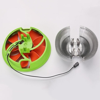 CPU hladnjak s ventilatorom promjera 12 cm, aluminijski hladnjak, zračno hlađenje, kompatibilan s više platformi