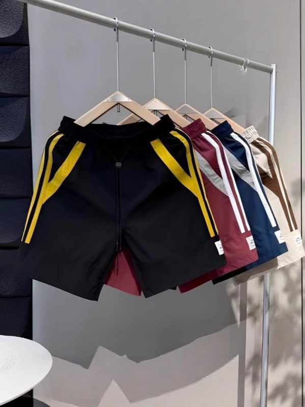 Ljetne muške šortse u japanskom stilu, udoban ravni kroj, patchwork