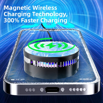 GT28 Kompaktný chladič pre mobilné telefóny s magnetickým bezdrôtovým nabíjaním, polovodičové chladenie, RGB osvetlenie a dvojúrovňové nastavenie