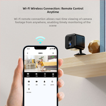 Új kompakt négyszögletes Wi‑Fi megfigyelő kamera, alacsony energiafogyasztás, intelligens éjjellátás otthoni biztonságért
