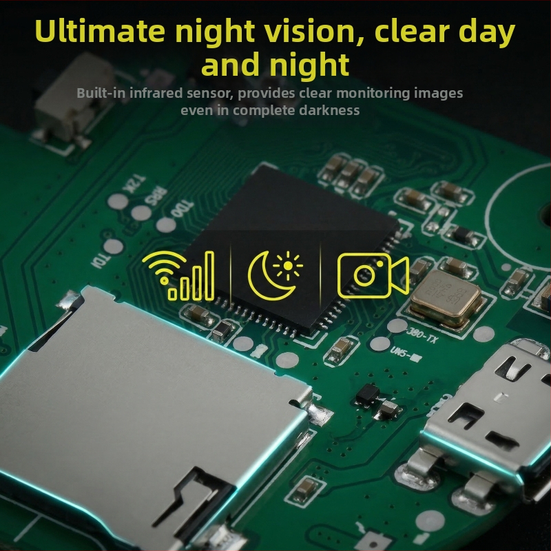 A9 sieťová kamera – základná doska kamery so návrhom PCBA a vlastnou doskou obvodu, vnútorné použitie, 1080P, 3,6 mm objektív