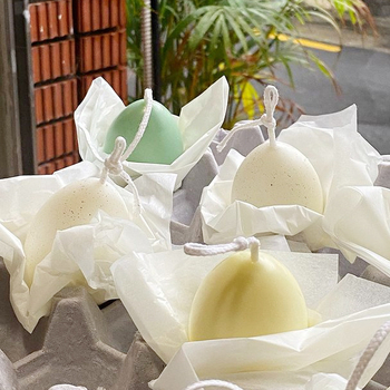 Formă de silicon în formă de ou, cu o singură cavitate, pentru prăjituri, coacere și mousse — stil modern minimalist