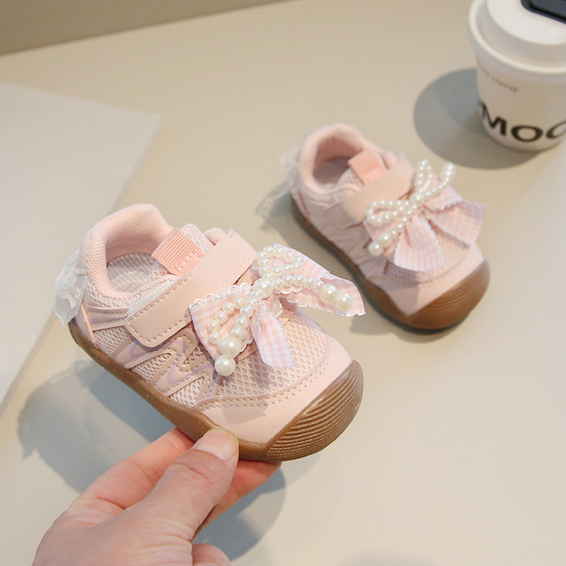 Dječje casual tenisice s prozračnom mrežicom, anti-slip potplat, stil princeze, za bebe i malu djecu