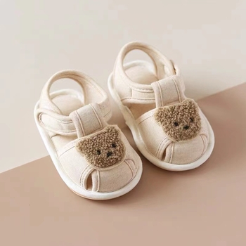 Dječje sandale s mekanom potplatom, ljetne platnene cipele za bebe, s Velcro zatvaračem, protuklizna podloga, 12–36 mjeseci