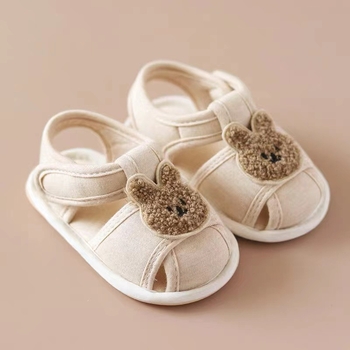 Dječje sandale s mekanom potplatom, ljetne platnene cipele za bebe, s Velcro zatvaračem, protuklizna podloga, 12–36 mjeseci